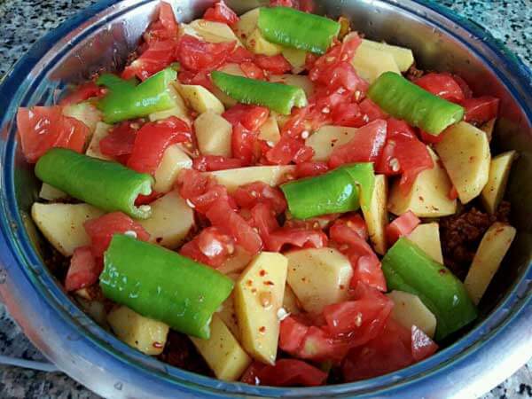 Kartoffel mit Hackfleisch - Kıymalı Patates