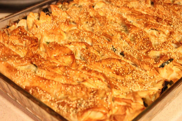 Börek mit Spinat - Ispanaklı Pileli Börek