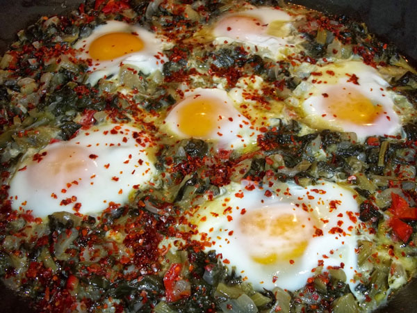 Mangold mit Eier - Yumurtalı Pazı