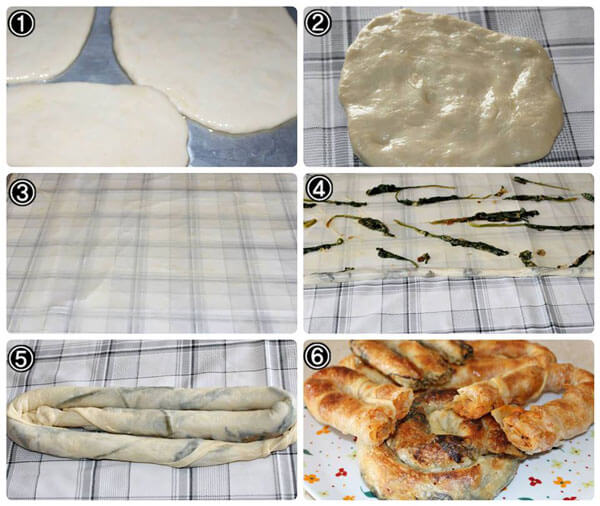 Börek mit Hackfleisch - Kıymalı Çarşaf Böreği