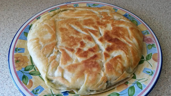 Börek aus der Pfanne - Ispanaklı Tava Böreği