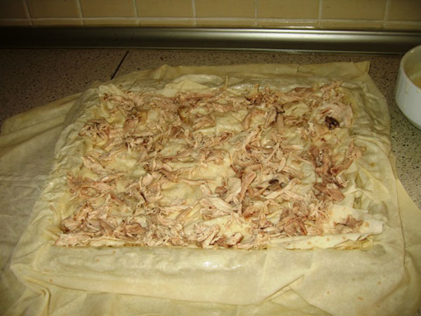 Börek mit Hähnchen - Tavuklu Börek