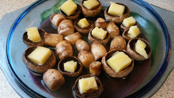 Champignons mit Gouda - Fırında Kaşarlı Mantar