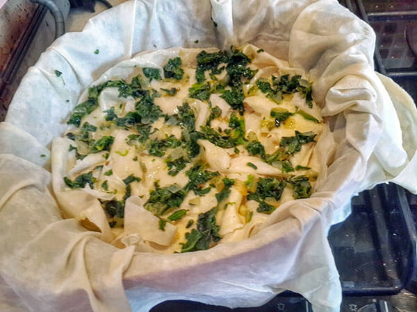 Börek aus der Pfanne mit Spinat - Ispanaklı Tava Böreği