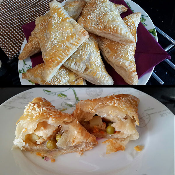 Börek mit Gemüse - Garnitürlü Üçgen Börek