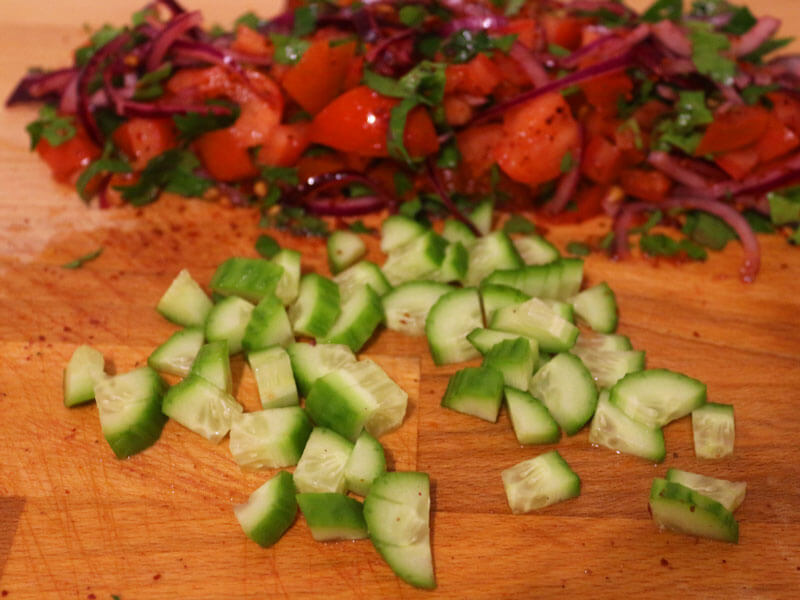 Tomatensalat mit Zwiebeln Einfaches Salat Rezept